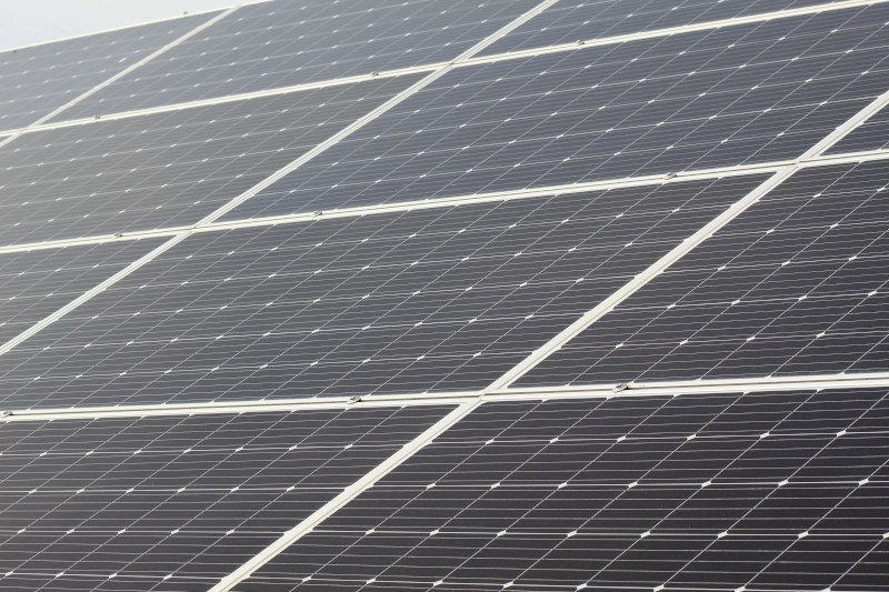 Nahaufnahme Solarpanele